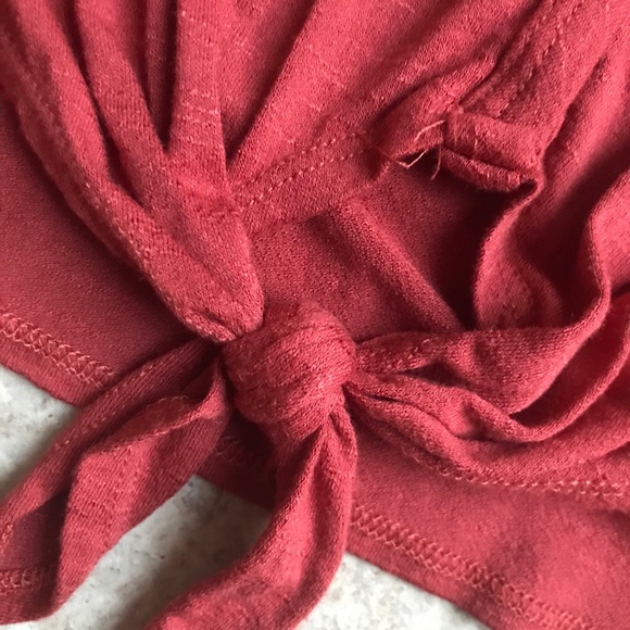 Olivia Rae Front Tie Shirt - Picture 5 of 5